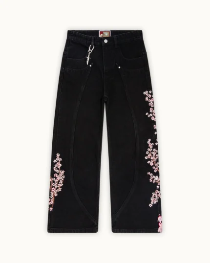 Blossom Black Denim